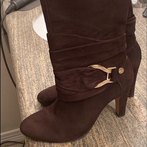 Antonio Melani Chocolate Tall Suede Boots